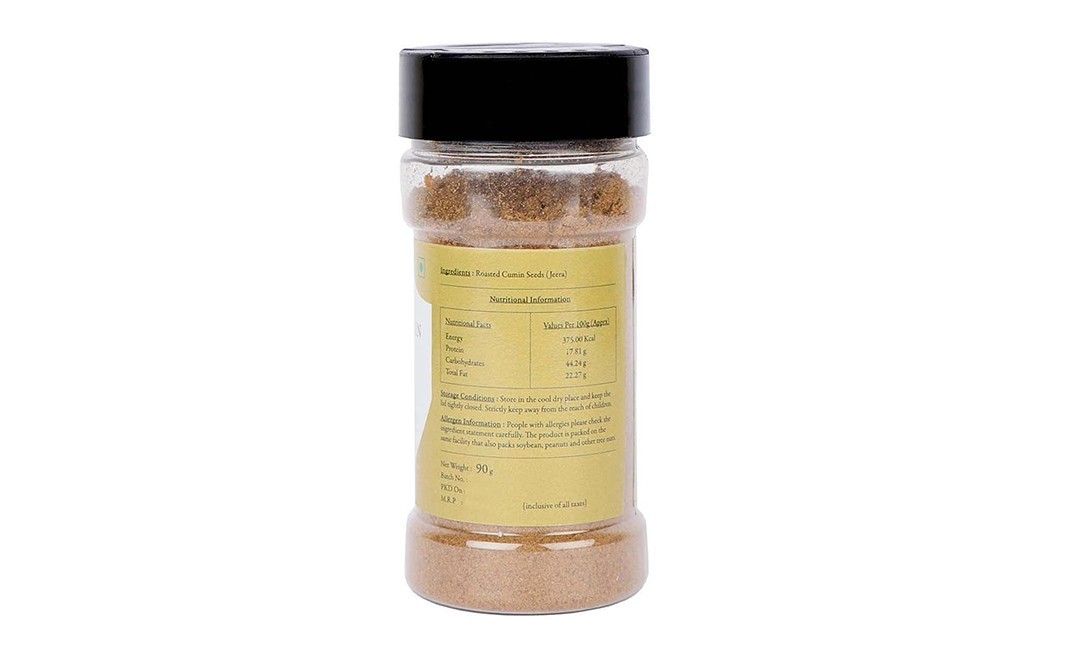 Malikaz' Roasted Cumin (Jeera) Powder    Plastic Bottle  90 grams